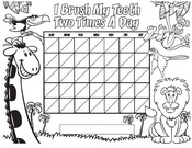 B&W Brushing Chart - Pediatric Dentist in Memphis, TN
